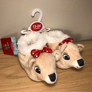 Rudolph’s Girlfriend baby slippers 12-24M